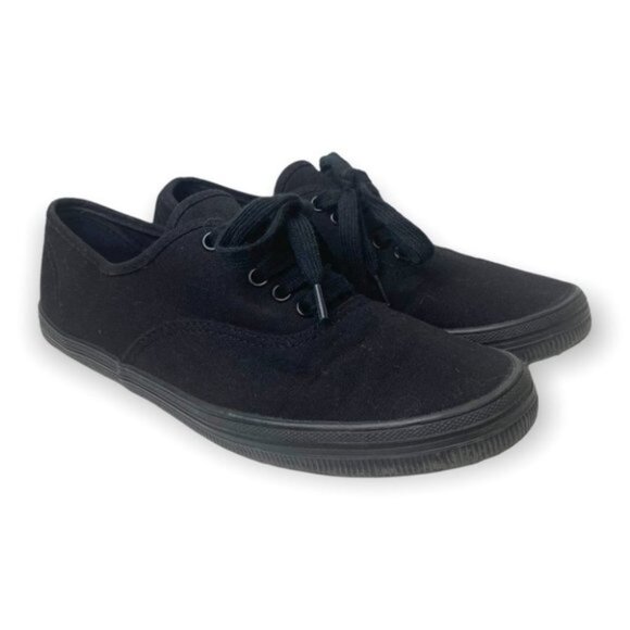 American Eagle by Payless Canvas Upper Balance Non Marking Black Lace Up Shoes - Picture 3 of 10